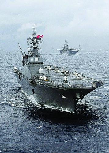 圖片說明： “日向”級直升機驅逐艦將在奪島登陸中扮演重要角色。