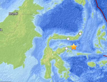 印尼中部海域發生6.1級地震 不會引發海嘯(圖)