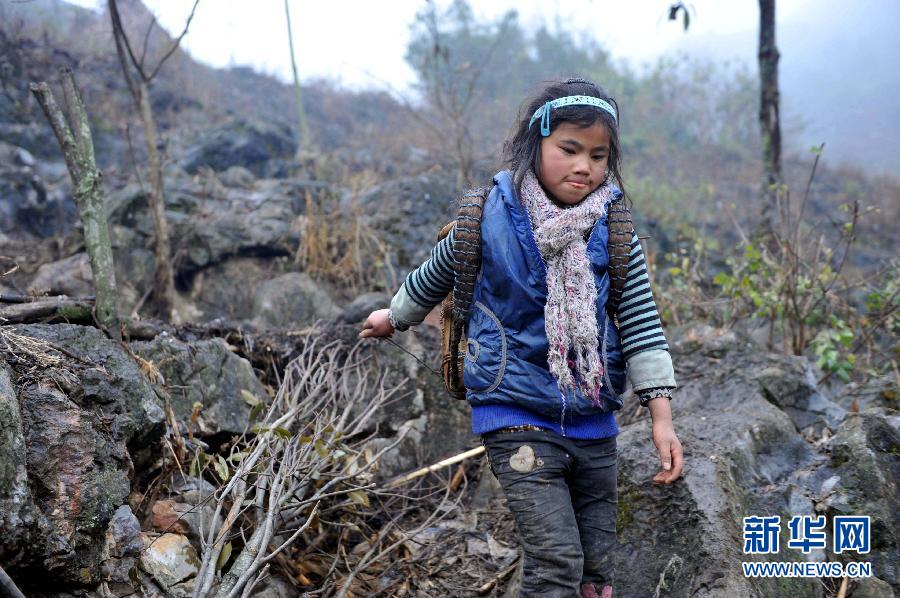 （中國網事·感動2013）（1）“最堅強留守女童”：9歲撐起一個家　